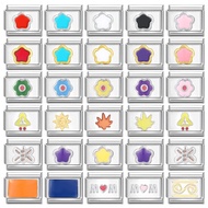 Eye Moon Star Heart Car Charm Italy Link for 9mm Stainless Steel Bracelet Making DIY Jewelry Accesso