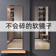BW-6 Romantic House Acrylic Wall Hanging Mirror Self-Adhesive Dressing Mirror High Clearness Mirror Household Closet Doo