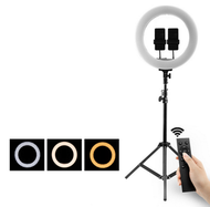 全城熱賣 - 無線遙控補光燈-360環形燈 雙機位+2.1m落地燈架