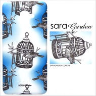 【Sara Garden】客製化 手機殼 蘋果 iPhone7 iphone8 i7 i8 4.7吋 手工 保護殼 硬殼 手繪漸層鳥