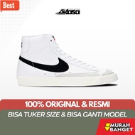 Guaranteed New And Original- Nike Blazer Mid Vintage White Black Sneakers For Men Women