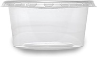 Inoverse Pack of 500 Storage Jars, Dressing Cups with Lids 80 ml - PP Sauce Cups, Transparent Dip Ja
