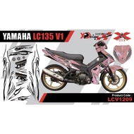 LC135 V1 COVERSET BODY STICKER CUSTOM