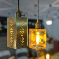 客製化禮物 香港特色 通花鐵閘 工業風復古吊燈檯燈 手工製作 LED