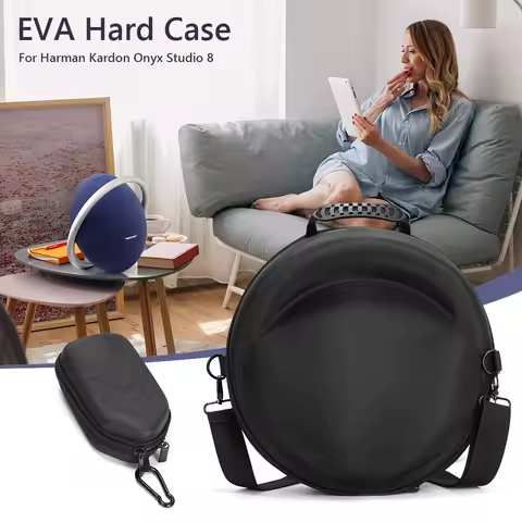 For Harman Kardon Onyx Studio 8 Speaker Bag EVA Carrying Case Protective Travel Case with Shoulder S