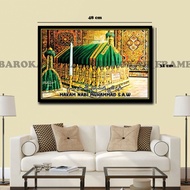 READY Foto Makam Nabi MUHAMMAD SAW Gambar Bingkai Poster 32x48cm