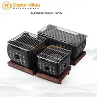 Hibachi Japanese BBQ Grill Square with Charcoal Grill