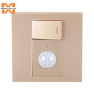 Motion Sensor Light Switch PIR In Wall Sensor Switch Occupancy Sensor Light Switch AC110-240V for Ho