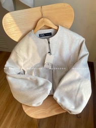 (พร้อมส่งจากไทย🚚)ZARA Jacket Bomber แบรนด์แท้💯