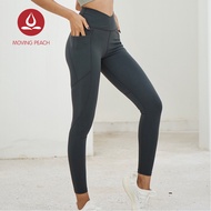 MOVING PEACH Pants Women Fitness Tights Yoga Leggings Sports Bottom Training Pants with Pockets FLZ