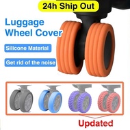 LT103[IN STOCK] Silicon Luggage Wheel Protection Cover Ring Elastic Diameter 40-70mm Thick Flat Wheel Hoops Reduce Noise Luggage Wheel