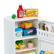 [Simhoa21] Mini Fridge Toy, Mini Toy Refrigerator, Mini Refrigerator Dollhouse Mini Fridge Scene,