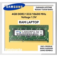 RAM MEMORY LAPTOP SAMSUNG DDR3 4GB 10600MHZ 1333 ORI RAM LAPTOP DDR3 RAM NB DDR3