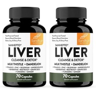 Sandhu'sLiverCleanse&RepairSupportCapsuleswithMilkThistle&DandeRoot|HerbalPillsforLiverHealth|forMen