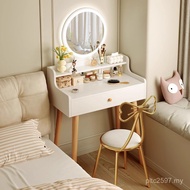 Bedroom Modern Net Simple Small Dressing Table Dressing Table Makeup Mirror ka into Rental House Red