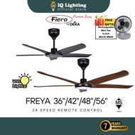 🔥NEW + FREE SHIPPING + GIFT🔥 DEKA FIERO - FREYA 36/42/48/56 5 Blades 24 Speed Remote Control DC Ceil