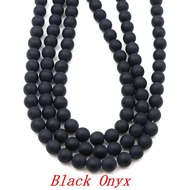 Natural Stone Dull Polish Amazonite Matte Onyx Loose Beads for Jewelry Making DIY Bracelet Necklace