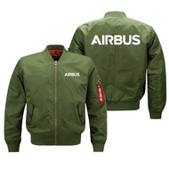 ZZOOI S-8XL Military Outdoor High Quality Jackets for Men Pilots Airbus Print Ma1 Bomber Jacket Spri