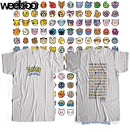 POKEMON GEN 1 TO GEN 6 ANIME SHIRT DESIGN BY WEEBOO