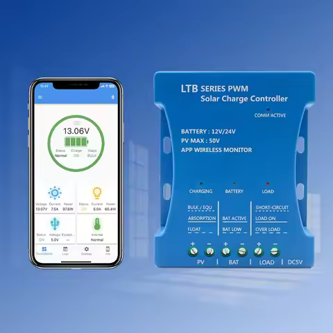 Y&H Solar Charge Controller 20A 30A Bluetooth regulator Intelligent PWM For 12V/24V Lead Acid, LiFeP