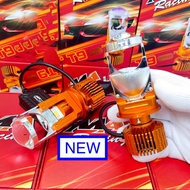 Đèn Pha LED Bi Cầu Mini T9 V2 chân H4 chính hãng MA Racing Lắp Ô tô Xe Máy Pha Bi Cầu Chống Chói Cắt