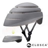 西班牙CLOSCA克羅斯卡 LOOP 單車/滑板/滑板車/電動車用折疊安全帽-L(頭圍60~63cm)/ 灰/黑標