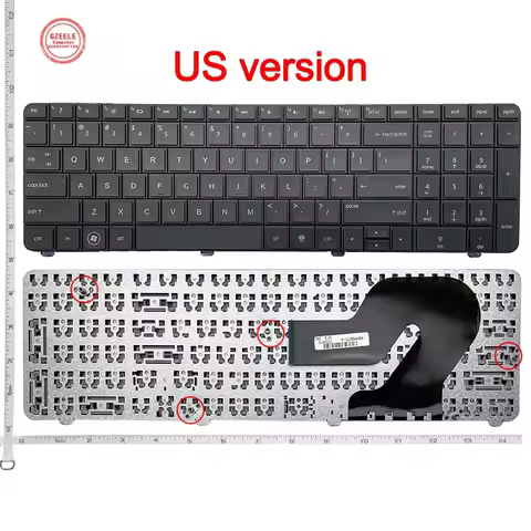 US/RU NEW Laptop keyboard For US/RU Laptop Keyboard For HP G72 G72-1000 G72-2000 G72-a00 G72-b00 G72