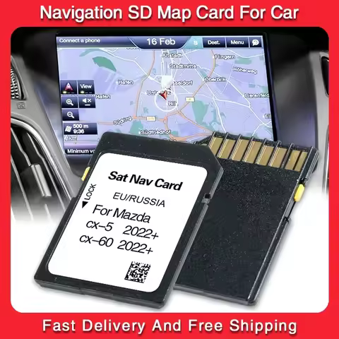 2022 Navigation 32GB SD Map Card Sat Nav Card for Mazda CX-5 CX-60 2022+ EU RUSSIA Car 66 GPS Sat Na