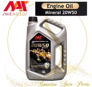 ( 100% ORIGINAL ) MEAUSU PREMIUM ENGINE OIL 5W40 10W40 5W30 15W40 10W30 20W50 (4L) 10W30 (3L) MIZU