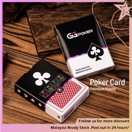 Ready Stock Poker Card Premium Plastic PVC Playing Games Water Resistant GG Texas Hold Em