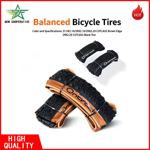 Mountain Bike Tire 27.5x2.10/ 29x2.10/ 29x2.20 Brown，29x2.20Black Sidewall Anti-Puncture Wear Resist
