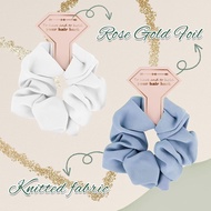 Twill Bridesmaid Scrunchies Bachelorette Hair Ties Set of 12 Bridal Shower No Damage Hairties ideas 