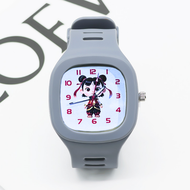 Jam Tangan Anak Karakter Kartun Desain Trendi dengan Strap Plastik Warna-Warni
