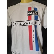 เสื้อวงนำเข้า Oasis Knebworth 1996 Britpop Blur Radiohead Suede Pulp Alternative Rock Style Vitage T-Shirt Gildan ย้วย สบาย