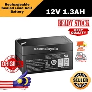 12V 1.3AH Rechargeable Battery + FREE CABLE LUG