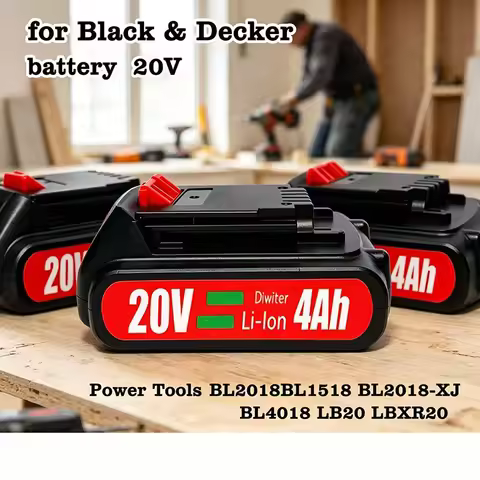 3Ah / 4Ah Battery for Black & Decker 20V Lithium Battery BXR20 LB2X4020 Power Tool Replacement Batte