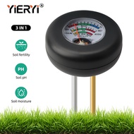 YIERYI 3-in-1 Soil Meter เครื่องวัดกรดด่าง Npk Soil Meter ความอุดมสมบูรณ์ของดิน / Soil Moisture Meter สำหรับพืชสวนผลไม้ผัก