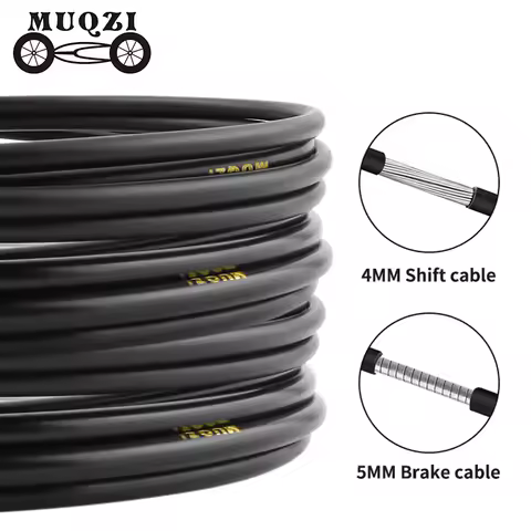 MUQZI 3m Cable Housing Brake Shift Line 4mm 5mm Housing Mtb Road Bike Derailleur Shifter Cable Brake