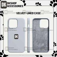 HIGH QUALITY VELVET-LINED SILICONE PHONE CASE, SOFT, ANTI-SLIP, ANTI-DIRTY, CAMERA PROTECTION FOR i.