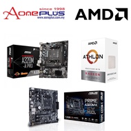 (AONE PLUS SS2) AMD ATHLON 3000G 3.50GHZ AM4 PROCESSOR  COMBO A320M / B450M MOTHERBOARD