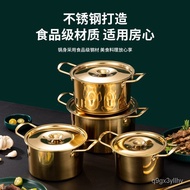 Korean Style Stainless Steel Instant Noodle Pot Binaural Good Smell Stick Pot Bobo Chicken Dedicated Pot Army Hot Pot Co