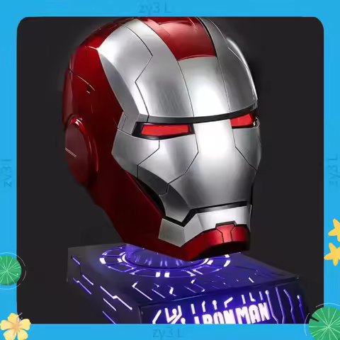 New Iron Man Helmet Black Gold Black Silver Electric Helmet Voice Controlled Voice Machine Helmet Mo