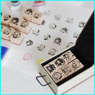 star3 Genshin Impact Seal Stamp Hand Account Anime Xiao Venti Hutao Cute Stamps Stationery Collection Gift