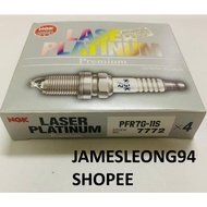 NGK PFR7G-11S (4PCS) NGK SPARK PLUG (7772) HONDA Integra R/Civic 1.6 VTEC B16A & Lamborghini Gallard