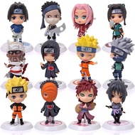 Naruto action figure Q version ยกกล่อง12ชิ้นพร้อมถุงหิ้ว ฟิกเกอร์set