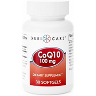 GeriCare CoQ10 100mg Softgels - Highly Absorbable Co Q 10 Supplement - Easy to swallow Q10 Coenzyme 