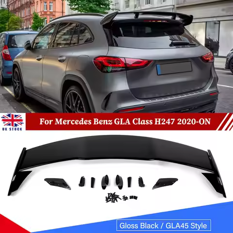 Rear Top Trunk Spoiler Lip For Mercedes GLA H247 GLA35 GLA45 AMG Style Painted