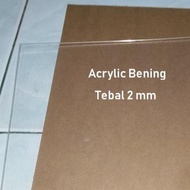 Akrilik Tebal 2mm Bening (Transparan) Lembaran / Acrylic Potongan
