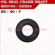 MESIN MZ0725 GXH50 Oil Seal Crank Shaft 20 40 7 Oil Sil Kor As Engine Compressor Electric Lawn Mower