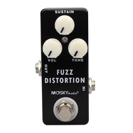 Moskyaudio Fuzz Distortion Guitar Effect Pedal Fuzz Pedal Type Full Metal Shell True Bypass